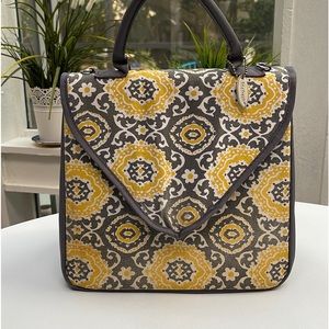 Fit & Fresh Gray & Yellow Cooler Bag